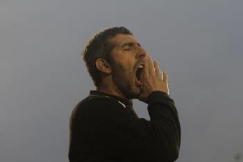 El entrenador del Ourense.