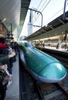 El nuevo tren bala japonés. (Foto: )