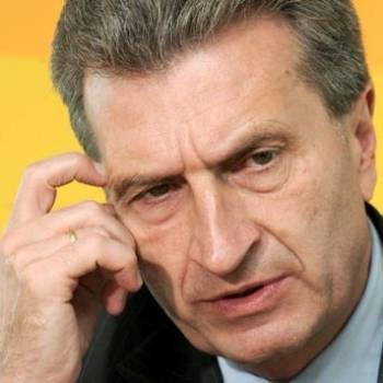 El comisario europeo de Energía, Günther Oettinger