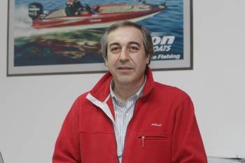 José Ramón Conde, delegado de la Federación gallega de pesca, ayer en Carballiño.? (Foto: miguel ángel)