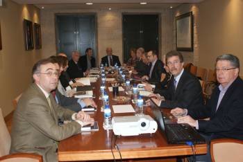 Los consejeros de Sogarpo, durante su reunión en la CEO. (Foto: )