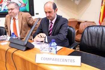 Louzán, en una de sus comparecencias en comisión ante el Parlamento autonómico. (Foto: ARCHIVO)
