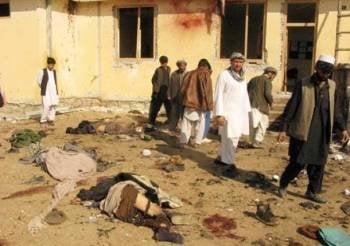 Imagen de un atentado en Afganistán.