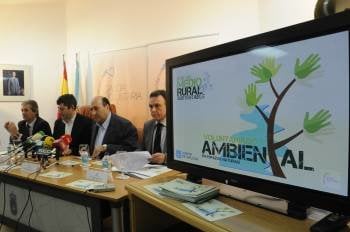José Selas, Ovidio Rodeiro, Rogelio Martínez y Ricardo Vecillas, ayer, en rueda de prensa. (Foto: MARTIÑO PINAL)