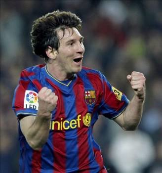 El futbolista del F.C. Barcelona Lionel Messi.
