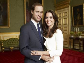 Fotografía oficial del príncipe Guillermo y Kate Middlelton. (Foto: EFE)