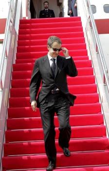 Zapatero, en su reciente viaje a China. (Foto: CHEMA MOYA)