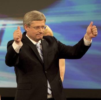 El líder conservador canadiense Stephen Harper. (Foto: MIKE STURK)