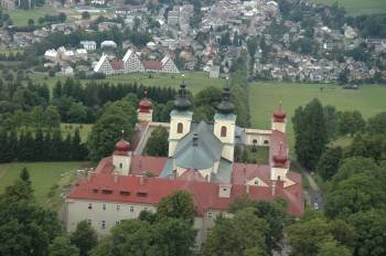 Vista del santuario de Kraliky, situado el este de la región checa de Bohemia, en el que será levantado un memorial para honrar a los más de 11.000 religiosos y religiosas
