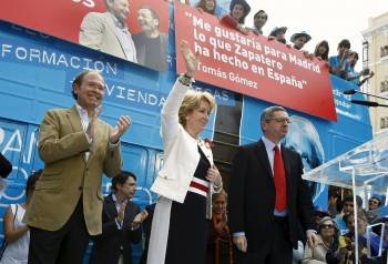 Esperanza Aguirre con Alberto Ruiz Gallardón, alcalde de Madrid, uno de los feudos del PP