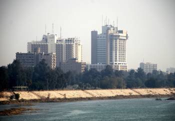 Vista del hotel Palestina, en Bagdad, donde fue abatido el ferrolano José Couto. (Foto: ARCHIVO)