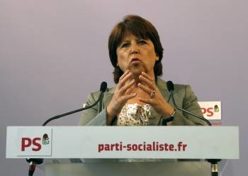 La líder del partido socialista francés Martine Aubry. (Foto: MICHEL EULER )
