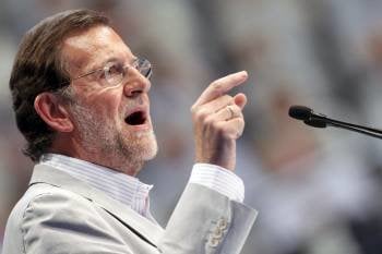 Mariano Rajoy cerró la campaña electoral en Madrid. (Foto: javIer lizón)