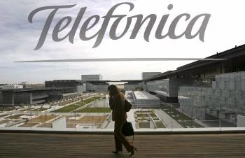 Aspecto de la nueva sede central de Telefónica (Foto: Juan Carlos Hidalgo)
