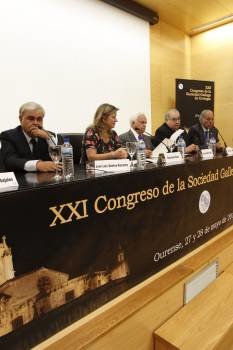 Santos-Ascarza, Eloína Núñez, Baltar, Juan Mata y Barreiro. (Foto: XESÚS FARIÑAS)