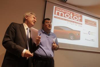 Alejandro Rubín y Sindo Alonso Clemente, en la presentación de 'Ourensemotor 2011'. (Foto: MIGUEL ÁNGEL)