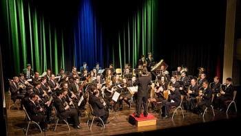Unha concerto da banda de música 'La Lira', no Teatro Principal de Ourense. (Foto: LR)