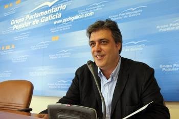 Pedro Puy, portavoz parlamentario del Partido Popular de Galicia. (Foto: V. PERNÍA)