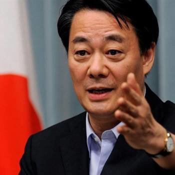El ministro japonés de economía, comercio e industria, Banri Kaieda. Foto: EFE