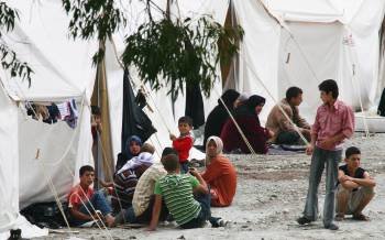 Refugiados sirios en un campamento, en Turquía. (Foto: AUKUT UNLUPINAR)