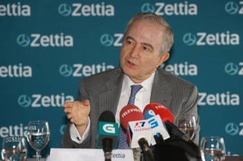 El presidente de Zeltia, Sousa-Faro, ayer en Vigo. Foto: Vicente Alonso