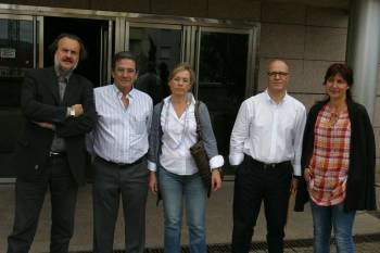 O xurado estivo integrado por Fernán Vello, Fernández Naval, Do Muiño, Dos Santos e Fernández Valencia. (Foto: JOSÉ PAZ)