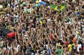Los brasileños celebran la elección para los Juegos 2016.? (Foto: )
