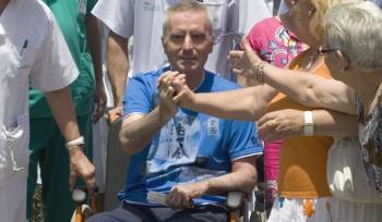 Ortega Cano a su salida hace unos días del hospital (Foto: Archivo EFE)