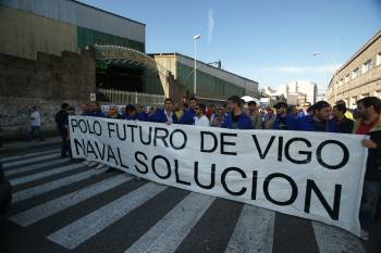 Los manifestantes cortaron el tráfico en gran parte de la ciudad. Foto: vicente Alonso