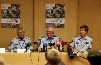 Los responsables policiales de Oslo, que están recibiendo fuertes críticas por su actuación. (Foto: MORTEN HOLM)