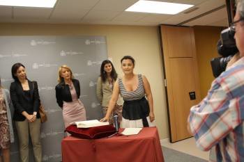 Laura Seara promete su cargo como secretaria de Estado de Igualdad. (Foto: )