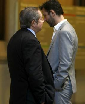 El empresario y finaciero Javier de la Rosa, a su llegada esta mañana a la Audiencia de Barcelona que hoy hace pública la sentencia del 'caso Hacienda', (Foto: EFE)