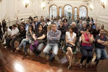 Los acusados, el pasado 21 de junio, durante el juicio en Pontevedra.. (Foto: SALVADOR SAS)