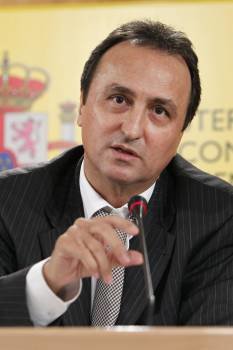 López Carbajo, durante la rueda de prensa. (Foto: ÁNGEL DÍAZ)