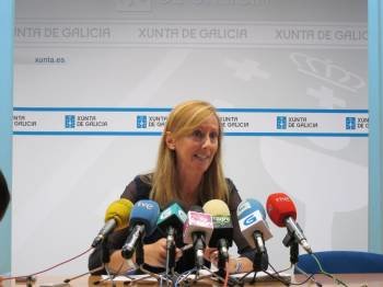 La secretaria xeral de Igualdade, Marta González, durante la presentación de los datos del primer semestre de 2011. (Foto: )