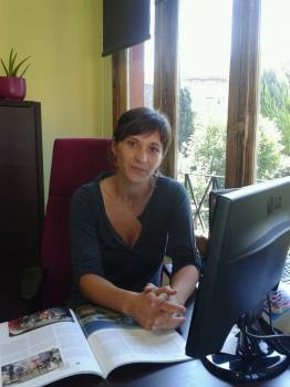 Eva González, no seu despacho en Allariz