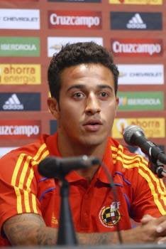 El centrocampista de la selección española de fútbol Thiago Alcantara