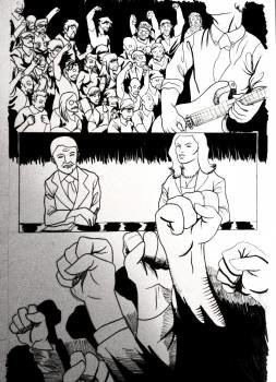  Imagen facilitada por la editorial SpazDog Press del cómic 'Unite and Take Over', que han realizado varios artistas inspirándose en las canciones de The Smiths. (Foto: EFE)