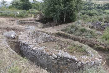 El yacimiento castrexo de Castromao, cuya ocupación pudo prolongarse hasta finales del siglo II. (Foto: XESÚS FARIÑAS)