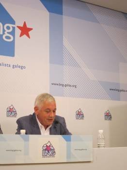 El portavoz nacional del Bloque, Guillerme Vázquez, explicó su posición sobre la orden. (Foto: EUROPA PRESS)