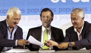Mariano Rajoy en la visita que realizó a Cádiz (Foto: Carlos Díaz)