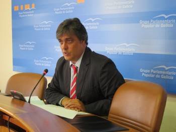 El portavoz del grupo parlamentario del PPdeG, Pedro Puy (Foto: Europa Press)