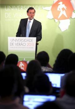 Mariano Rajoy, en Lisboa (Foto: Nuno Veiga)