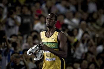 Usain Bolt fue el más rápido en las series de 200 metros.
