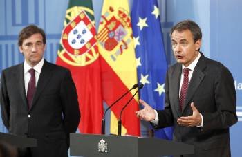 Pedro Passos y Rodríguez Zapatero en el encuentro que mantuvieron el pasado día 31 del agosto. (Foto: CHEMA MOYA)