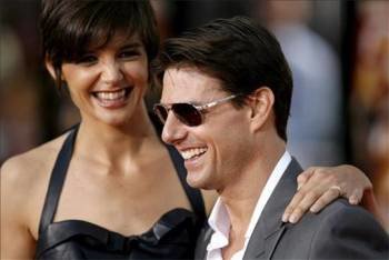 El matrimonio Kaie Holmes y Tom Cruise (Foto: Archivo)