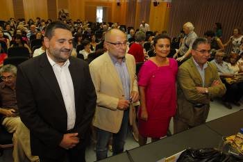 Domingo Díaz, Francisco Rodríguez, Laura Seara y Jorge Gil. (Foto: MIGUEL ANGEL)