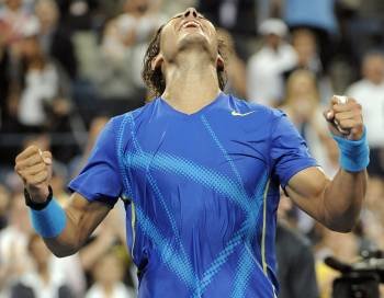 Rafa Nadal celebra la victoria sobre Murray en una de las semifinales de Nueva York. (Foto: JUSTIN LANE)