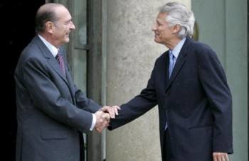 Jacques Chirac y Dominique de Villepin (Foto: EFE)
