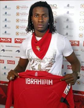 El jugador senegalés de Osasuna Ibrahima Balde (Foto: Archivo EFE)